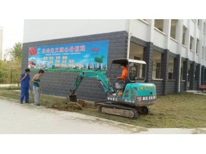 德力30小型挖掘機(jī)工作